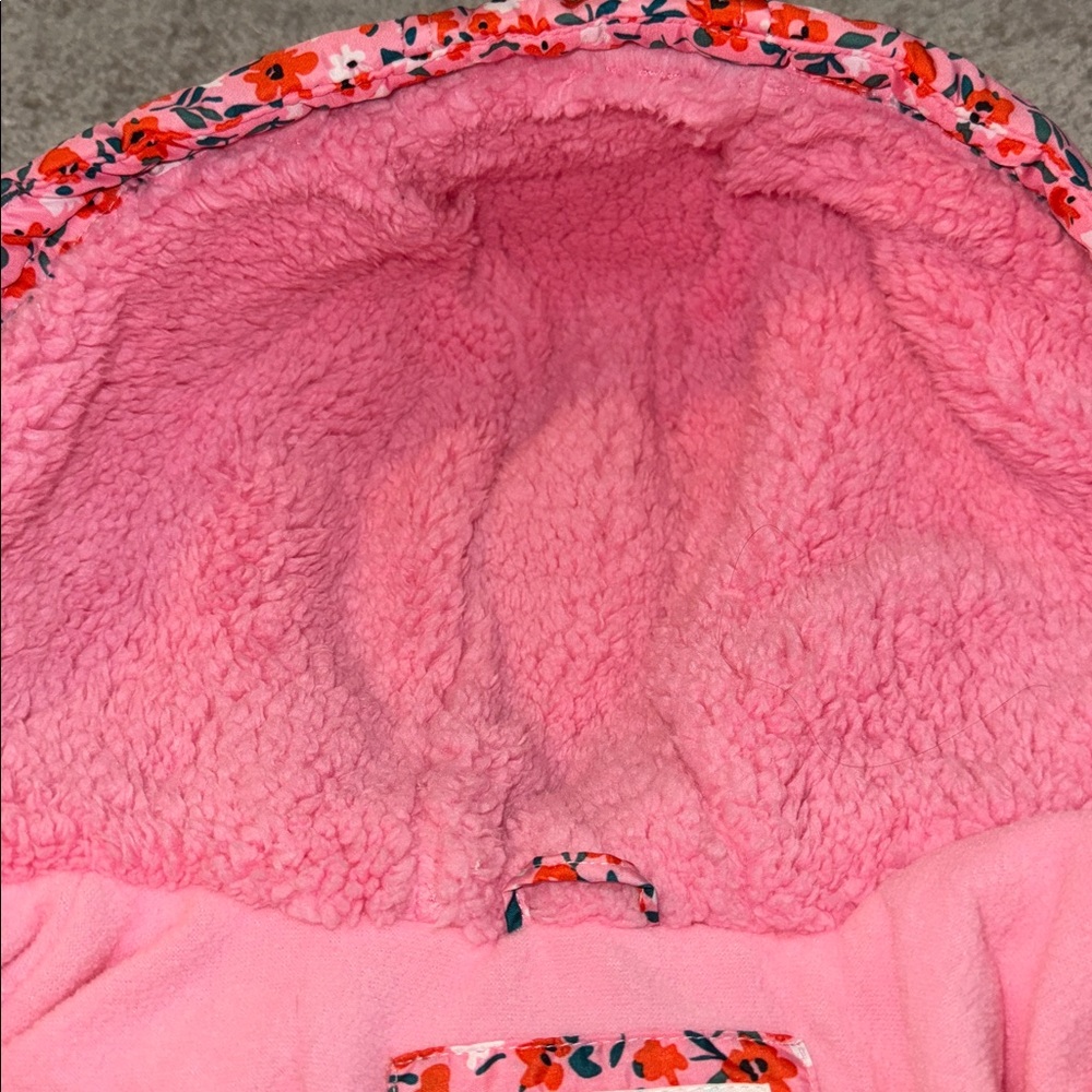 Carter's Pink Floral Winter Jacket - Picture 4 of 5